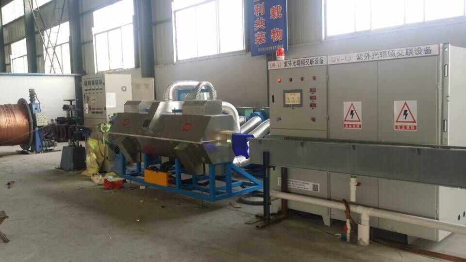 紫外光辐照交联设备车间使用现场-公司动态-邢台龙嘉电子设备科技有限